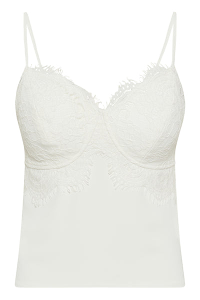 CAMISOLE CREAM "CAN COCAMIA TOP" SNOW WHITE