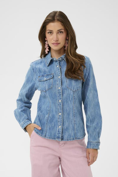 CHEMISE CREAM "MAY DENIM" DUNDAS JACQUARD