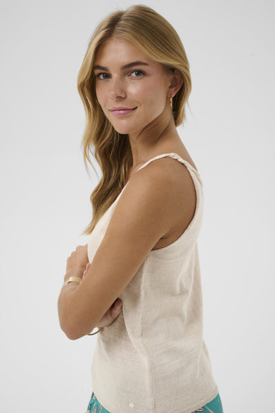 CAMISOLE CREAM "EVISA" PERFECTLY PALE