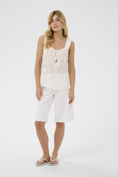 CAMISOLE CREAM "ZAMMI" SNOW WHITE