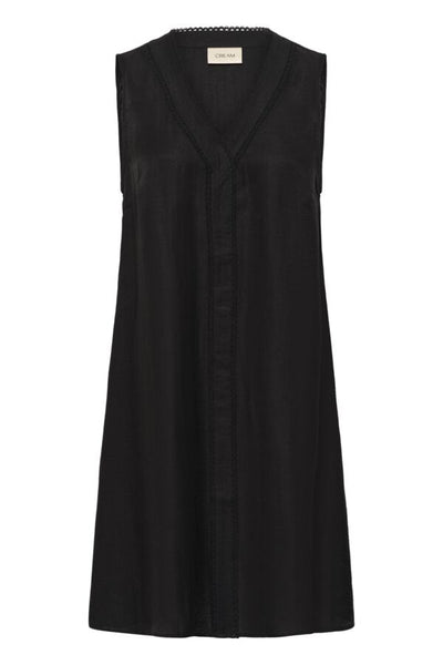 ROBE CREAM "CECILIA" PITCH BLACK