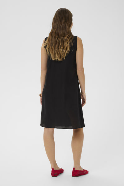 ROBE CREAM "CECILIA" PITCH BLACK