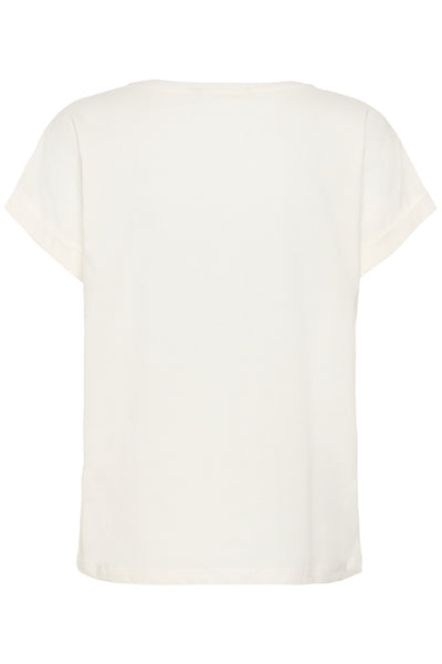 T-SHIRT CREAM "YING" BEIGE FLOWER COLLAGE