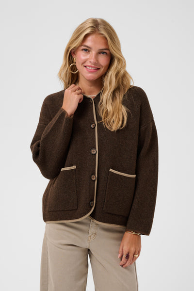 VESTE CREAM "LOLAI KNIT" JAVA MELANGE