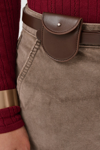 PANTALON CREAM "BRADY CORDUROY" BROWN LENTI