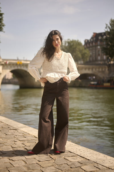 PANTALON CREAM "VISTI" JAVA