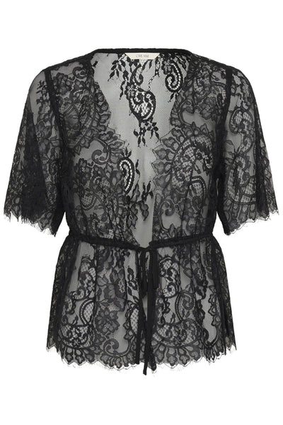 BLOUSE CREAM "SAFFRON" PITCH BLACK