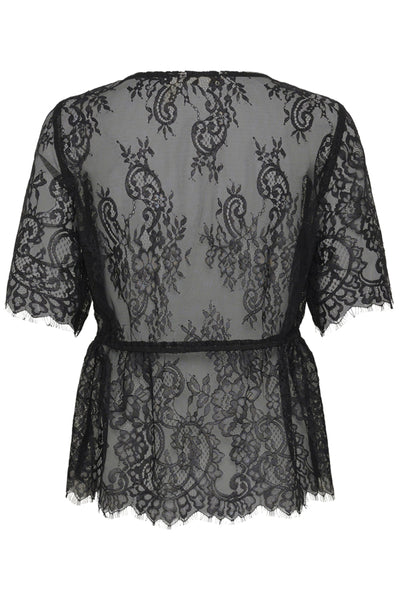 BLOUSE CREAM "SAFFRON" PITCH BLACK