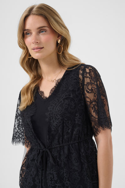 BLOUSE CREAM "SAFFRON" PITCH BLACK