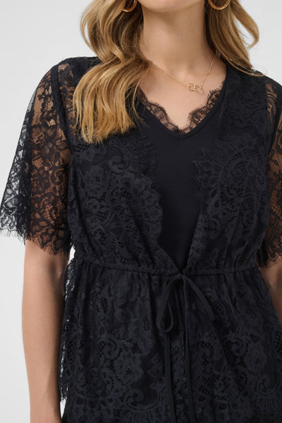 BLOUSE CREAM "SAFFRON" PITCH BLACK