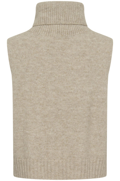 DÉBARDEUR CREAM "ELSIE" LIGHT BROWN LENTIL MELANGE