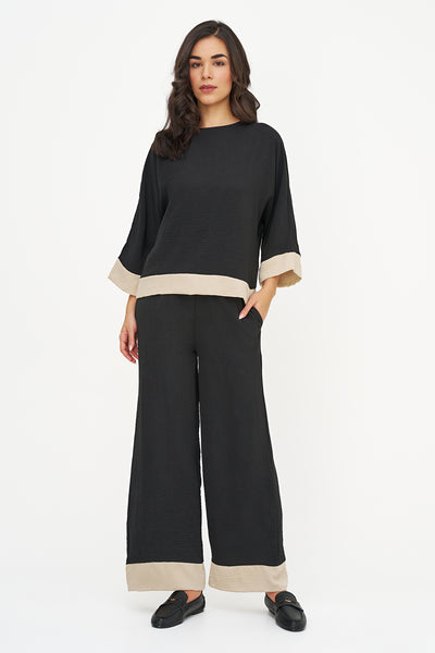 PANTALON M. ITALY "BLACK COMBO" (11-12914Z)