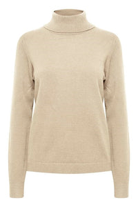 CHANDAIL TRICOT B.YOUNG "MANINA ROLLNECK" CEMENT MELANGE