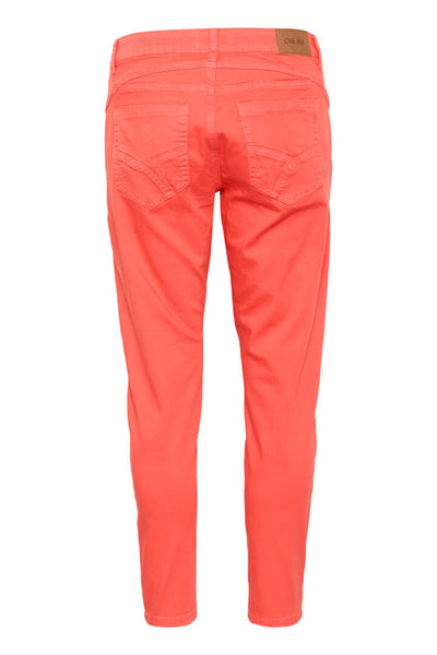 JEANS CREAM BAIILY FIT "PAULA 7/8" HOT CORAL