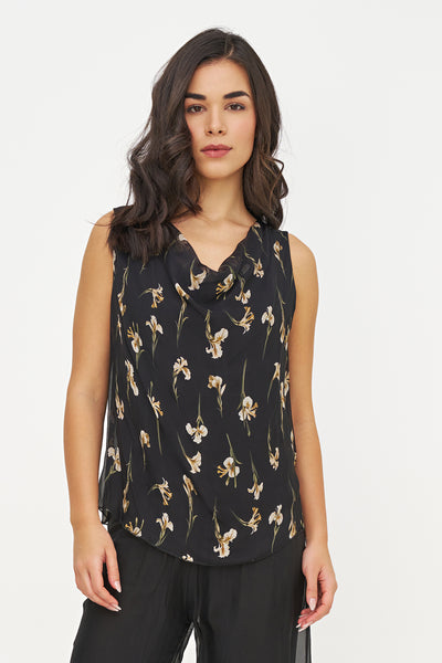 CAMISOLE M. ITALY "BLACK IRIS" (15-67297DGZ)