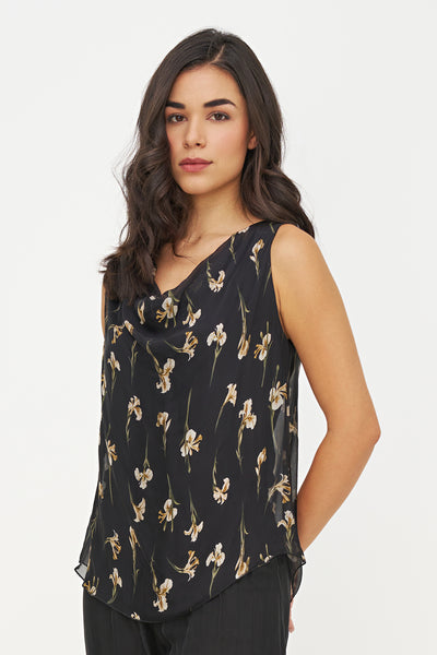CAMISOLE M. ITALY "BLACK IRIS" (15-67297DGZ)