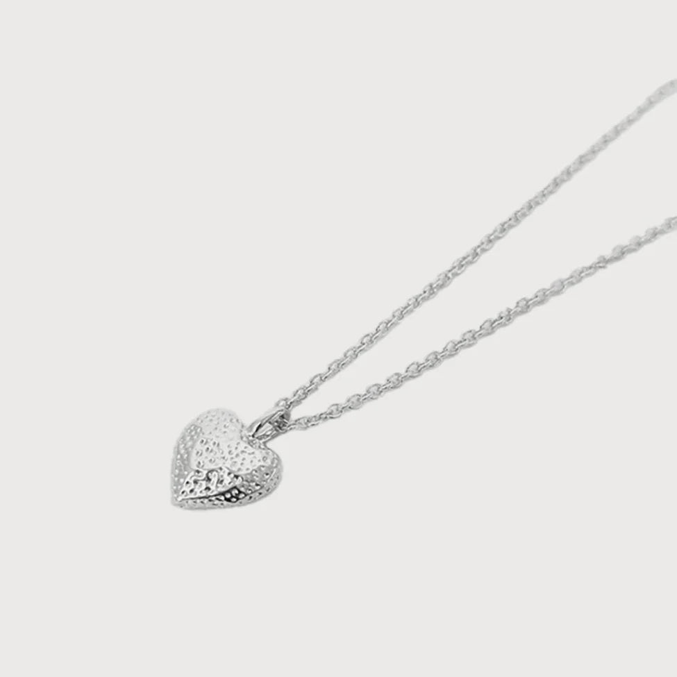 COLLIER CARACOL "COEUR" SILVER (1516)