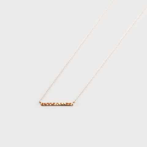 COLLIER CARACOL "BARRE MARTELÉE" GOLD