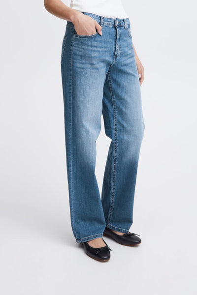 JEANS ICHI "TWIGGY STRAIGHT" LIGHT BLUE