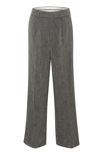 PANTALON KAFFE "JOSIE WIDE" GREY MELANGE