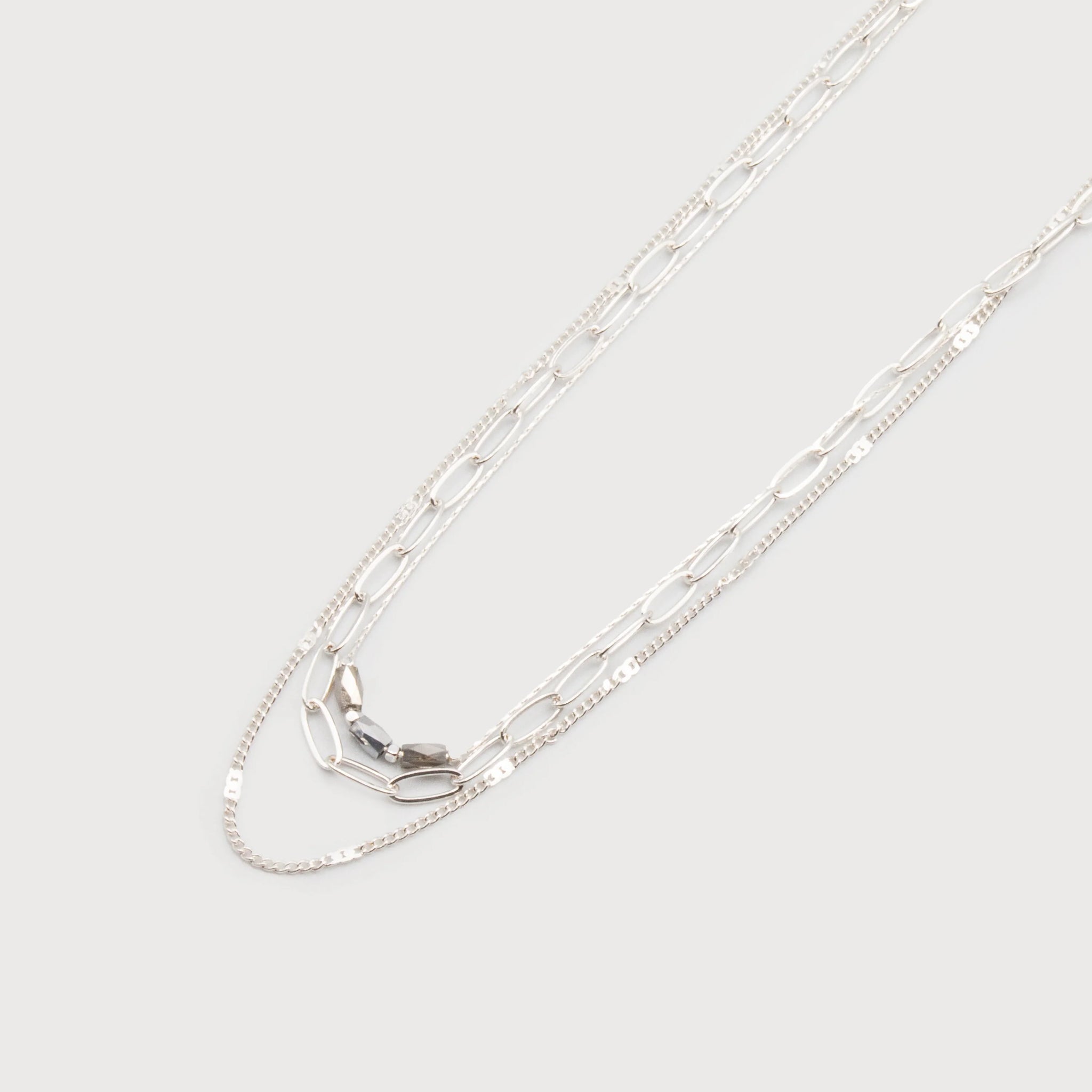 COLLIER CARACOL "MULTI" SILVER (1598)