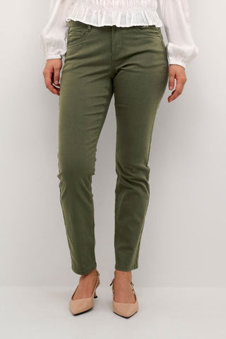 PANTALON TWILL CREAM "ANN COCO FIT" DEEP DEPTHS