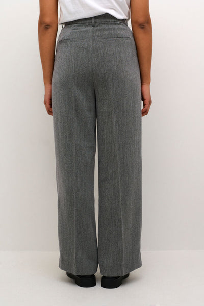 PANTALON KAFFE "JOSIE WIDE" GREY MELANGE