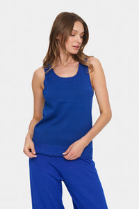 CAMISOLE SAINT-TROPEZ "MILA SHIMMER" SURF BLUE