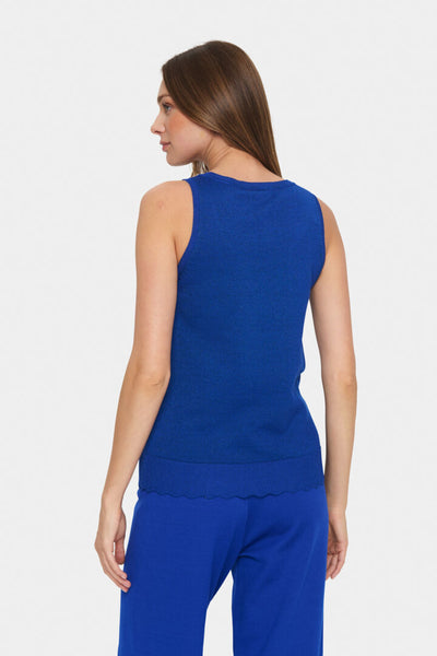 CAMISOLE SAINT-TROPEZ "MILA SHIMMER" SURF BLUE