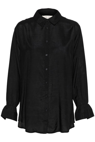 CHEMISE CREAM "ARINA" PITCH BLACK