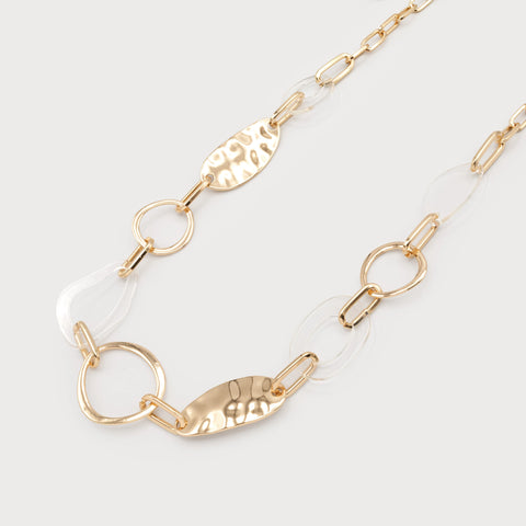 COLLIER LONG CARACOL "MARTELÉ" GOLD (1704)