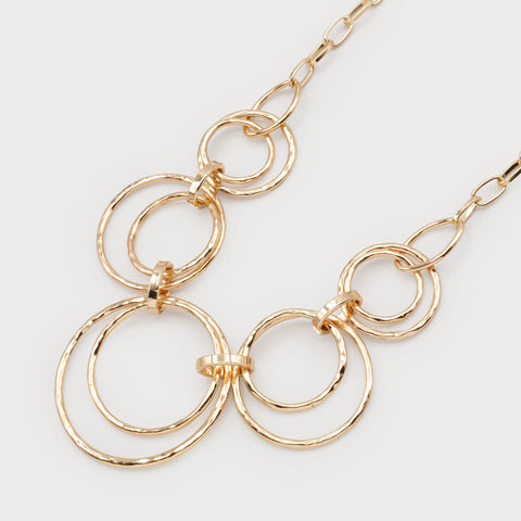 COLLIER CARACOL "CERCLES" GOLD (1706)