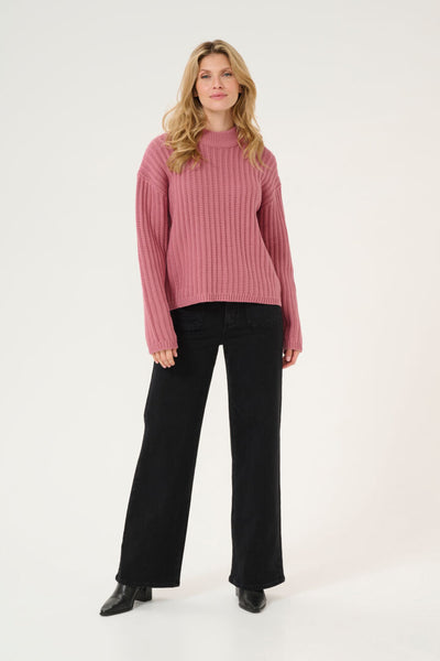 CHANDAIL TRICOT KAFFE "BESS" MESA ROSE