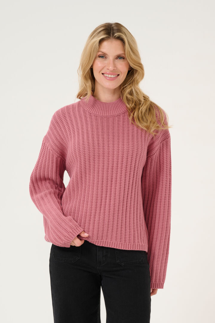 CHANDAIL TRICOT KAFFE "BESS" MESA ROSE