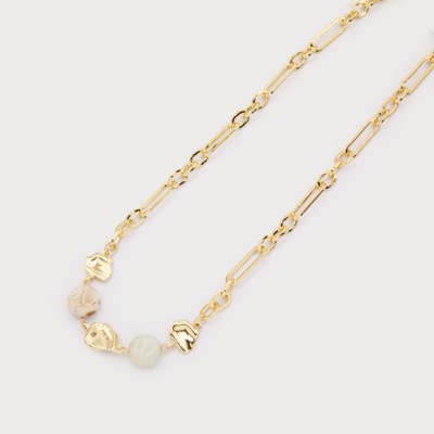 COLLIER CARACOL "PIERRES NATURELLES" GOLD (1781)
