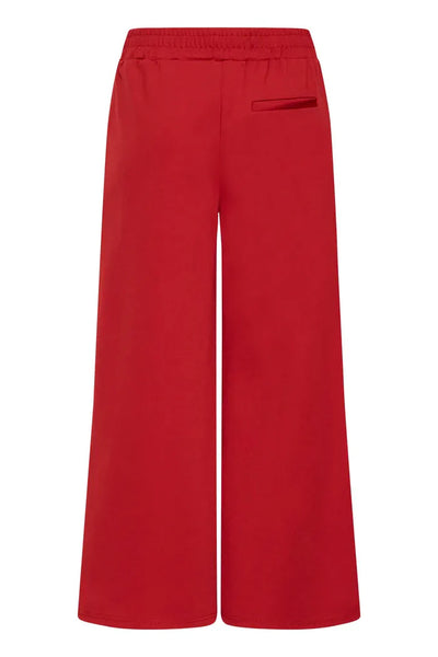 PANTALON ICHI "KATE WIDE LONG" RED DAHLIA