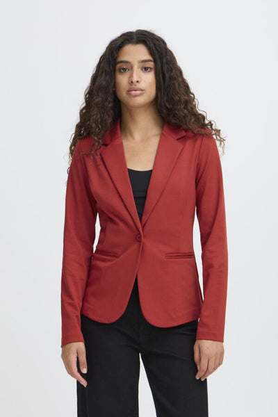 VESTON ICHI "KATE BLAZER" RED DAHLIA