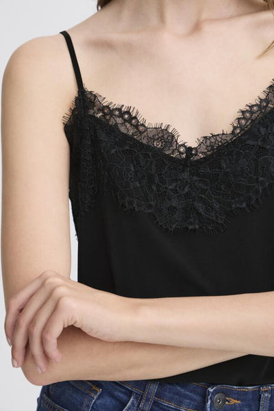 CAMISOLE ICHI "LIKE" BLACK