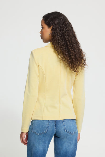 VESTON ICHI "KATE PIQUE BLAZER" MELLOW YELLOW