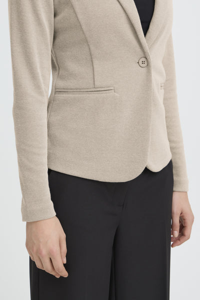 VESTON ICHI "KATE PIQUE BLAZER" SEPIA TINT