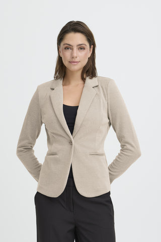 VESTON ICHI "KATE PIQUE BLAZER" SEPIA TINT