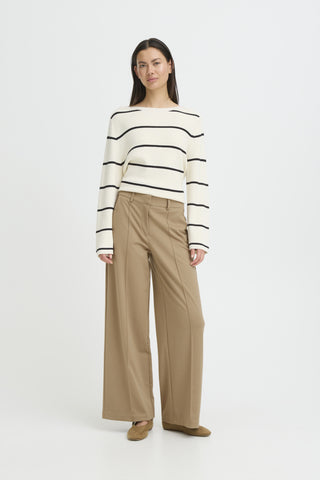 PANTALON ICHI "KATE OFFICE" SEPIA TINT