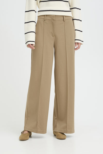 PANTALON ICHI "KATE OFFICE" SEPIA TINT