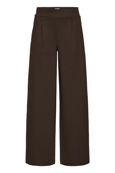 PANTALON ICHI "KATE LONG WIDE" CHOCOLATE TORTE