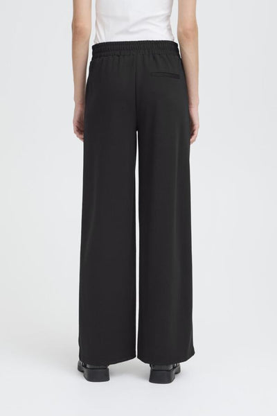 PANTALON ICHI "KATE WIDE LONG" BLACK