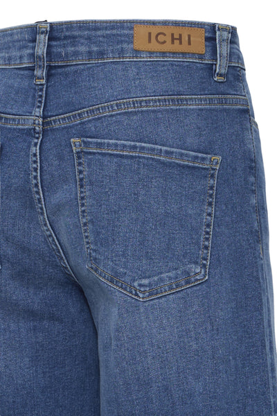 JEANS ICHI  "TWIGGY WIDE" MEDIUM BLUE