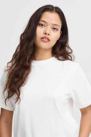 T-SHIRT ICHI "PALMER LOOSE" CLOUD DANCER