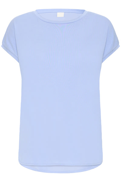 T-SHIRT ICHI "LIKE" BEL AIR BLUE