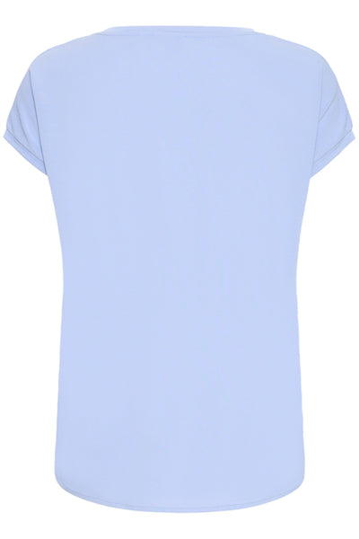 T-SHIRT ICHI "LIKE" BEL AIR BLUE