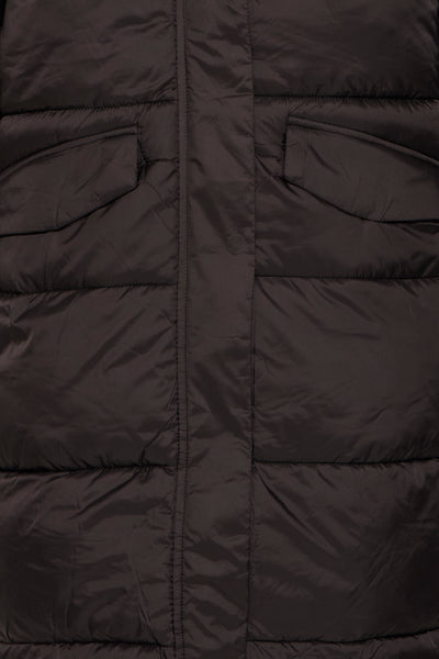 MANTEAU LONG ICHI "ZORANA" BLACK